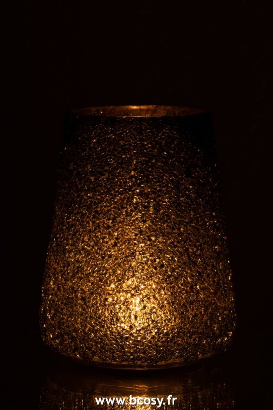 J-Line lanternes photophores Jolipa Jline Phph Paill Verre Vert Fon L