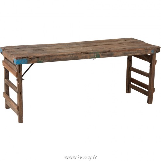 J Line Console Vieillie Bois Recycle Marron 170 Jline 96490 by Jolipa 96490