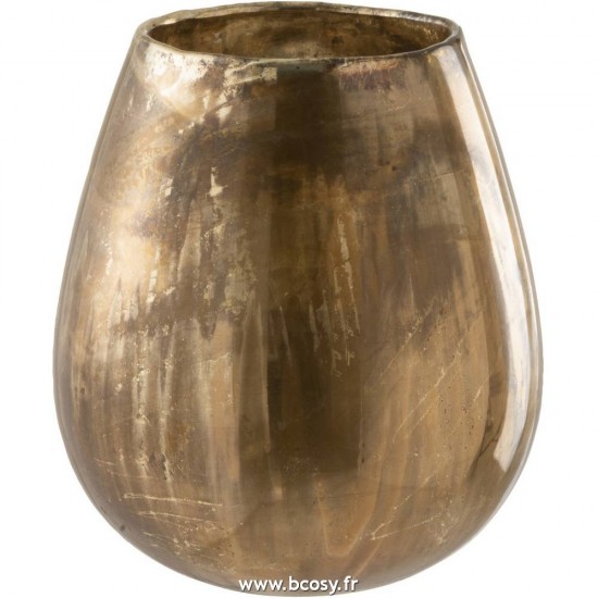 J Line Photophore Arno Verre Antique Or 25H Jline 96779 by Jolipa 96779