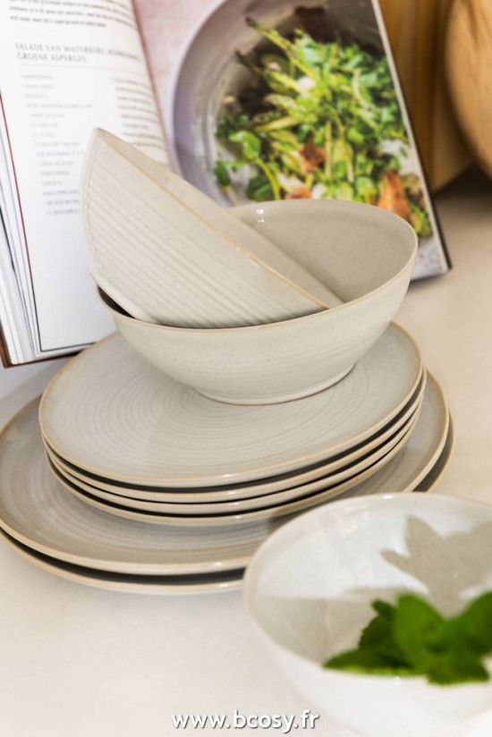 Jolipa Jline Bol Noa Ceramique Blanc Large