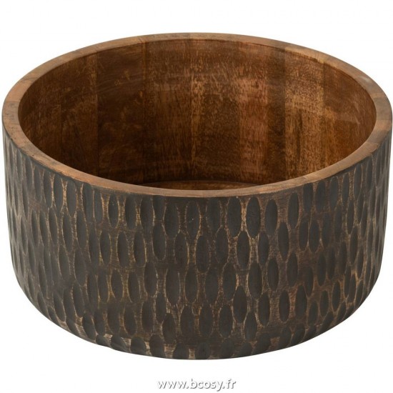 J-Line saladiers Jolipa J Line Jline Bol Manguier Marron Noir Extra Large