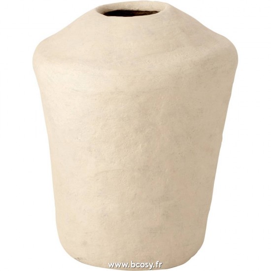 J-Line vases Jolipa J Line Jline Vase Large Chad Papier Mache Blanc