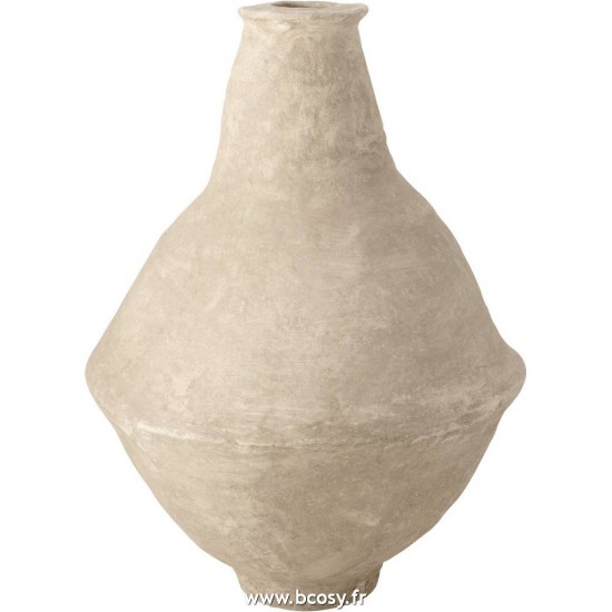 J-Line vases Jolipa J Line Jline Vase Extra Large Chad Papier Mache Blanc