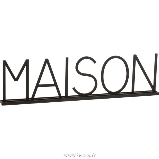 J-Line lettres statuettes Jolipa J Line Jline Maison Metal Noir