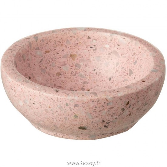 J-Line bols Jolipa J Line Jline Bol Rond Terrazzo Rose