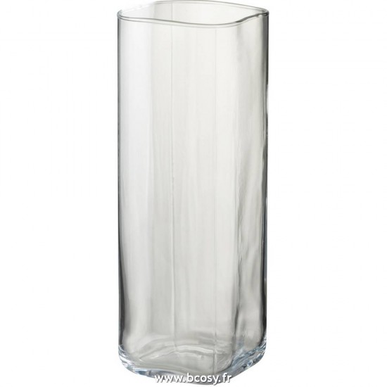 J-Line vases Jolipa J Line Jline Vase Droit Carre Transparent Small