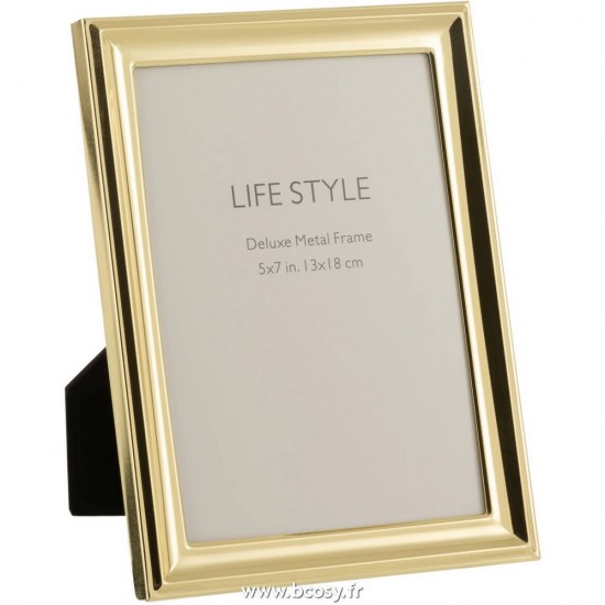 J Line Cadre Photo Classique 13X18 Metal Or Medium xB16xH21 cm Jline 17662 by Jolipa 17662