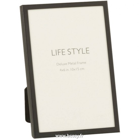 J Line Cadre Photo Bord Fin 10X15 Metal Noir Small L16xB11 cm Jline 17664 by Jolipa 17664