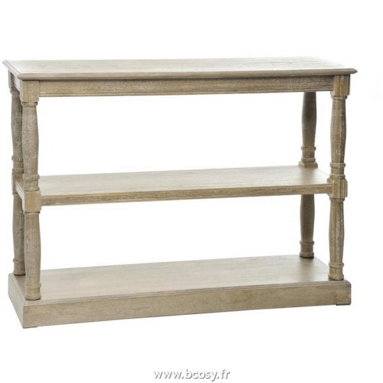 J-Line Console 1 Rayon Bois 110X34X81Cm J line Table drapier cottage, mobilier J line tables de drapier murales Jolipa Jline Console 1Ray Bs Grey W