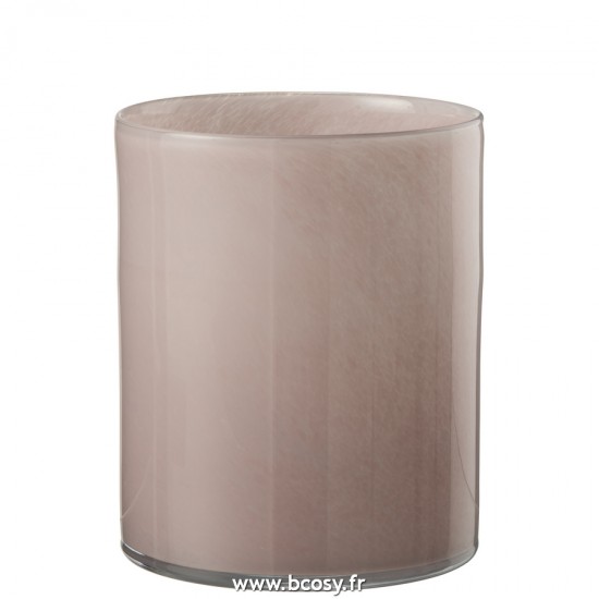 J Line Photophore Jade Rose Large L15xB15xH18 cm Jline 20647 by Jolipa 20647