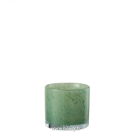 J Line Photophore Jade Vert Small L8xB8xH8 cm Jline 20664 by Jolipa 20664