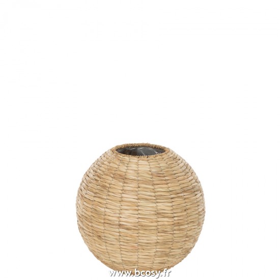 J-Line vases Jolipa J Line Jline Vase Yumi Boule Paille Naturel Large