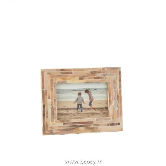 J Line Cadre Photo Nuye Mosaique Mdf Beige 10X15Cm L22xB17xH3 cm Jline 21139 by Jolipa 21139