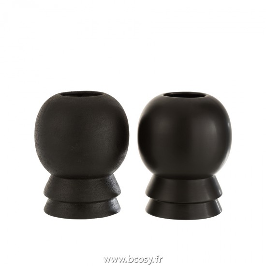 J-Line vases Jolipa J Line Jline Vase Olivia Ceramique Noir Ass2