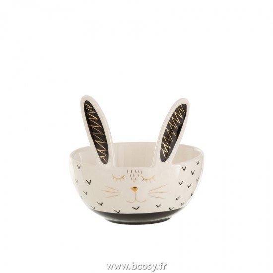 J-Line bols Jolipa J Line Jline Bol Lapin Ceramique Large Ass2