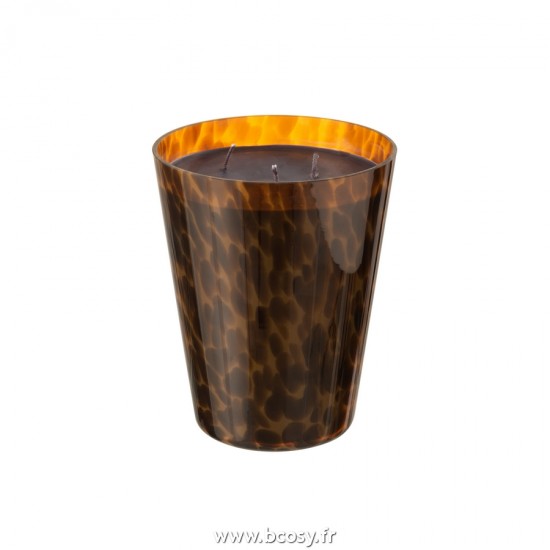 J Line Bougie Parfumee Noa Marron Large 95H L16xB16xH20 cm Jline 21680 by Jolipa 21680