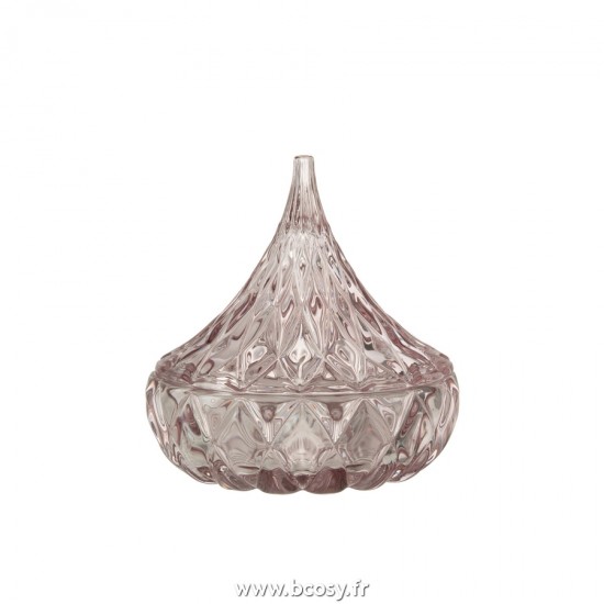 J Line Pot Pointe Verre Taille Rose L13xB13xH13 cm Jline 23559 by Jolipa 23559