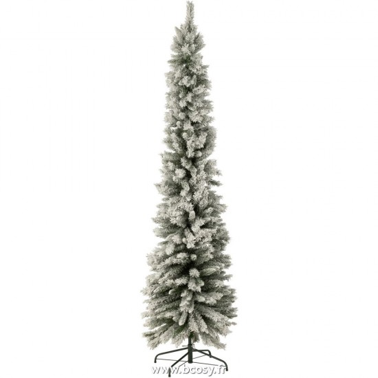 J-Line J Line arbres decos Jolipa Sapin De Noel Plastique Small Model Enneige Vert Large.