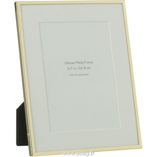 J Line Cadre Photo Passe Partout Bord Fn 13X18 Metal Or Medium L18xH23 cm Jline 27388 by Jolipa 27388