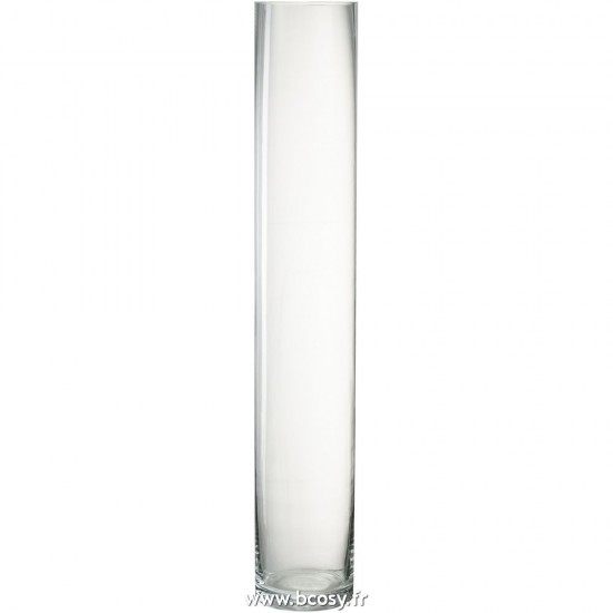 J Line Vase Cylindrique Verre Transparent Large L10xB10xH60 cm Jline 28862 by Jolipa 28862