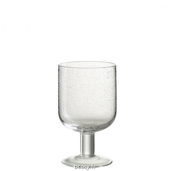 J Line Verre A Vin Tommy Verre Transparent L8xB8xH14 cm JLine 30623 by Jolipa 30623 Assortiment de 6 pcs.