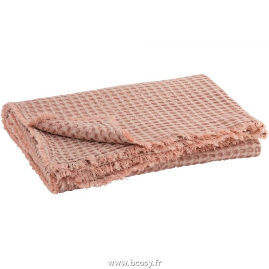 J Line Plaid Gaufre Coton Rose Clair Jline 3086 by Jolipa 3086