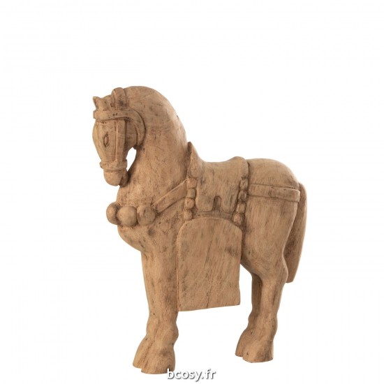J Line Cheval Bois Naturel Large L37xB9xH50 cm JLine 31088 by Jolipa 31088.