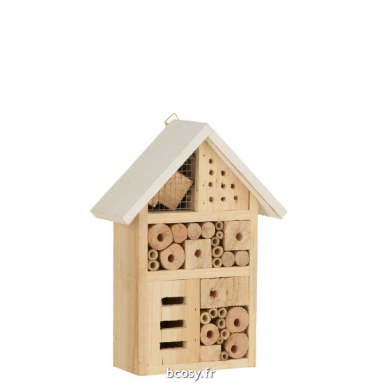 J Line Nichoir A Insectes Pin Small L19xB9xH26 cm JLine 31510 by Jolipa 31510.