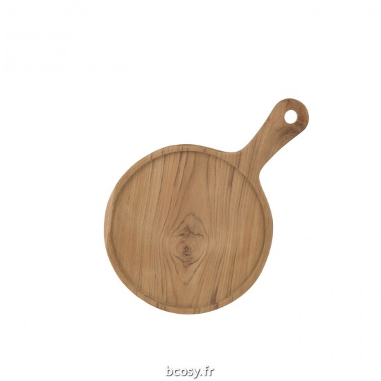 J Line Planche A Decouper Ronde Bois Naturel Medium L25xB37xH2 cm JLine 31537 by Jolipa 31537.