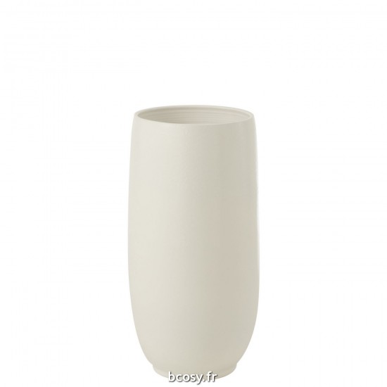 J-Line J Line Grands vases Grand vase Vases hauts Vase haut. Jolipa Vase Ying Ceramique Blanc Small.