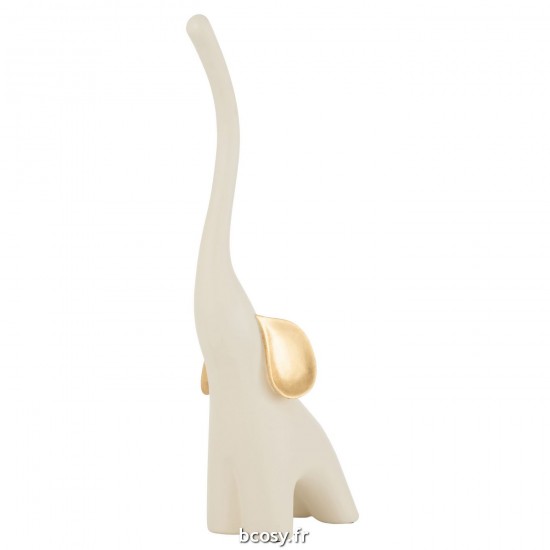 J Line Elephant Resine Creme Or Large JLine 35373 by Jolipa 35373.