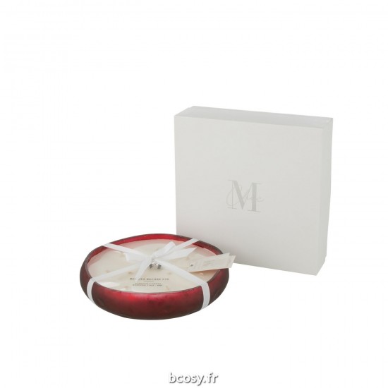 J Line Bougie Senteur Livia Verre Rouge Large JLine 35727 by Jolipa 35727.