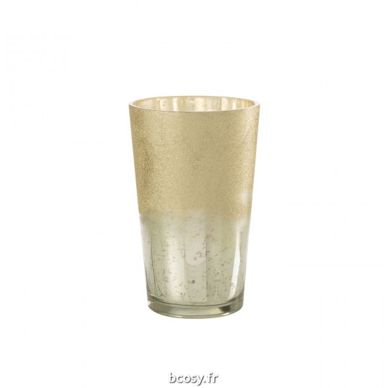 J Line Bougie Senteur Deluxe Verre Argent Extra Large JLine 35734 by Jolipa 35734.