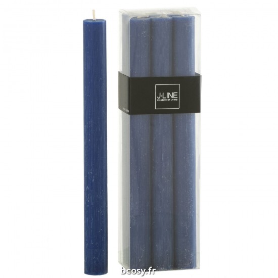 J Line Boite 6 Bougies Bleu Fonce 13H JLine 35747 by Jolipa 35747.