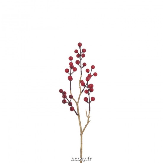 J Line Branche Baies Plastique Rouge Or JLine 37550 by Jolipa 37550.