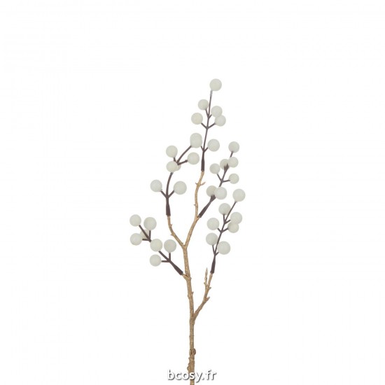 J Line Branche Baies Plastique Crème Or JLine 37570 by Jolipa 37570.