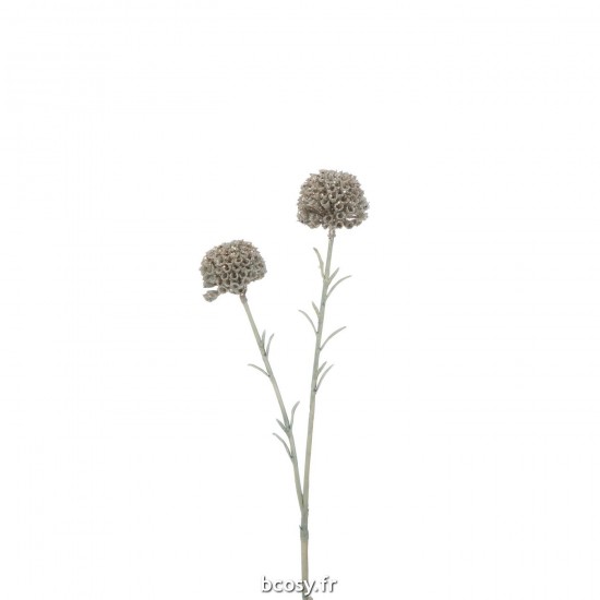 J Line Branche Marigold 2 Fleurs Paillettes Plastique Vert Clair JLine 37579 by Jolipa 37579.