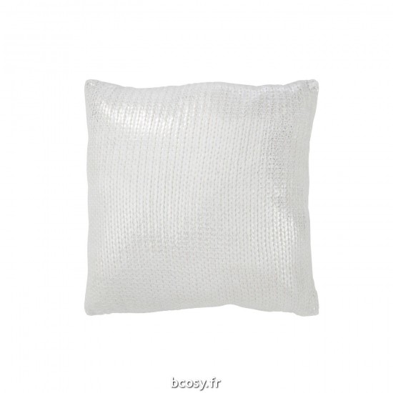 J Line Coussin Metallic Poly Argent JLine 38833 by Jolipa 38833.