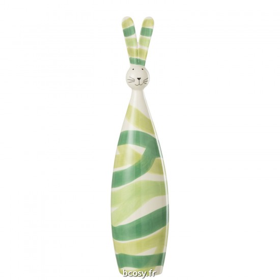 J Line Lapin Lignes Dolomie Vert Mix Large JLine 40116 by Jolipa 40116.