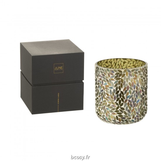 J Line Bougie Parfumee Tea&Herbs Cire Vert Large 120 Heures JLine 40297 by Jolipa 40297.