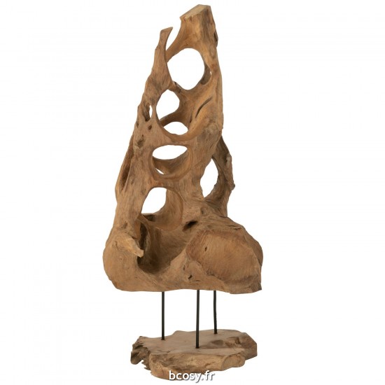 J Line Decoration Cone Teck Naturel JLine 40814 by Jolipa 40814.