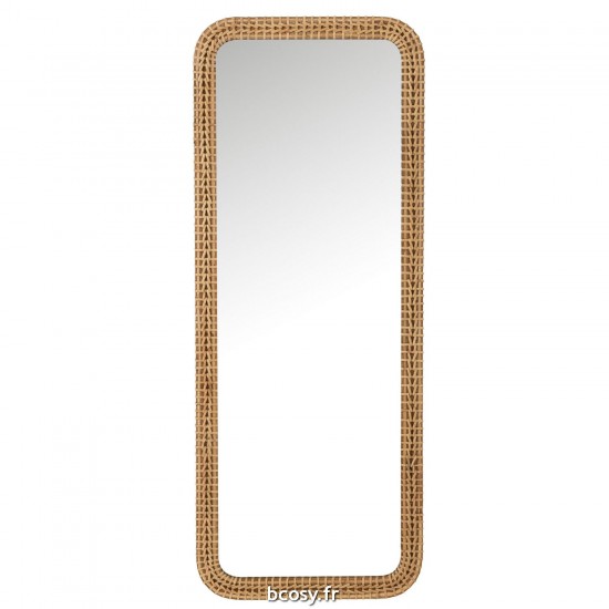 J Line Miroir Rectangle Sapin Verre Naturel JLine 40960 by Jolipa 40960.