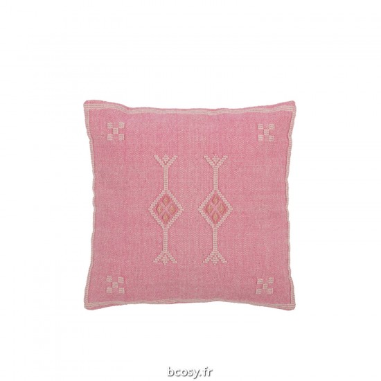 J Line Coussin Diamants Fleches Coton Rose JLine 41938 by Jolipa 41938.
