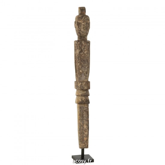J Line Statue Lauwra Bois D'Albasia Naturel Large JLine 42387 by Jolipa 42387.