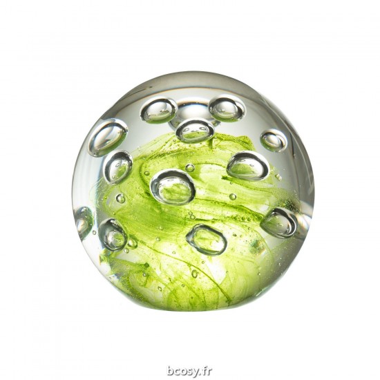 J Line Presse Papier Bulles Verre Vert Large JLine 42622 by Jolipa 42622.
