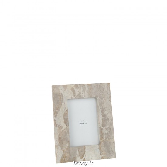 J Line Cadre Photo 10X15 Mabre Beige Small JLine 43921 by Jolipa 43921.