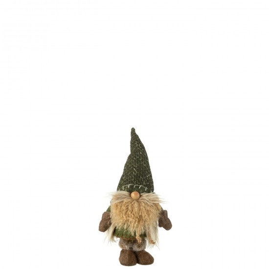 J-Line J Line lutins statuettes Jolipa Lutin Tricot Textile Vert Small.