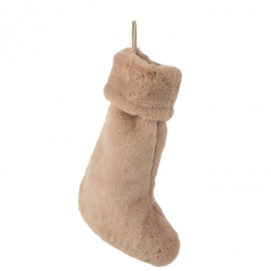 J-Line J Line pendeloques Jolipa Suspension Chaussette Cutie Polyester Camel.