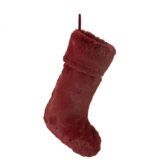 J-Line J Line pendeloques Jolipa Suspension Chaussette Cutie Polyester Bordeaux.