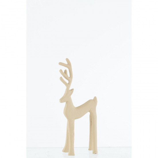 J-Line J Line animal animaux statuettes Jolipa Renne Goa Beige Small.